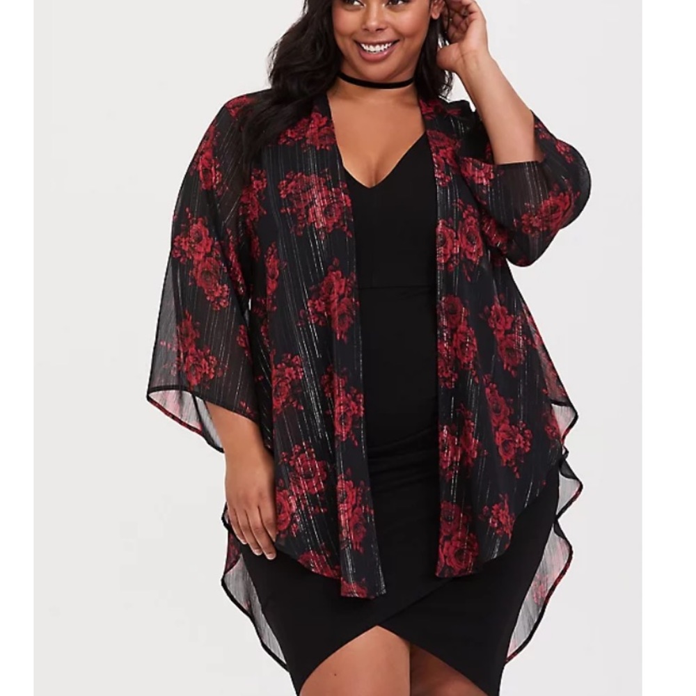 Rose flowy kimono 🌹